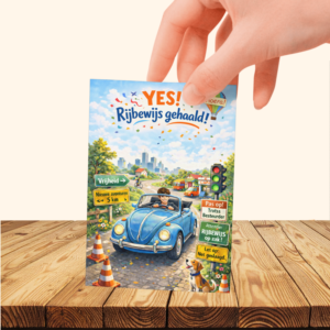 Felicitatiekaart Rijbewijs Jongen